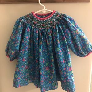 Floral smocked dress